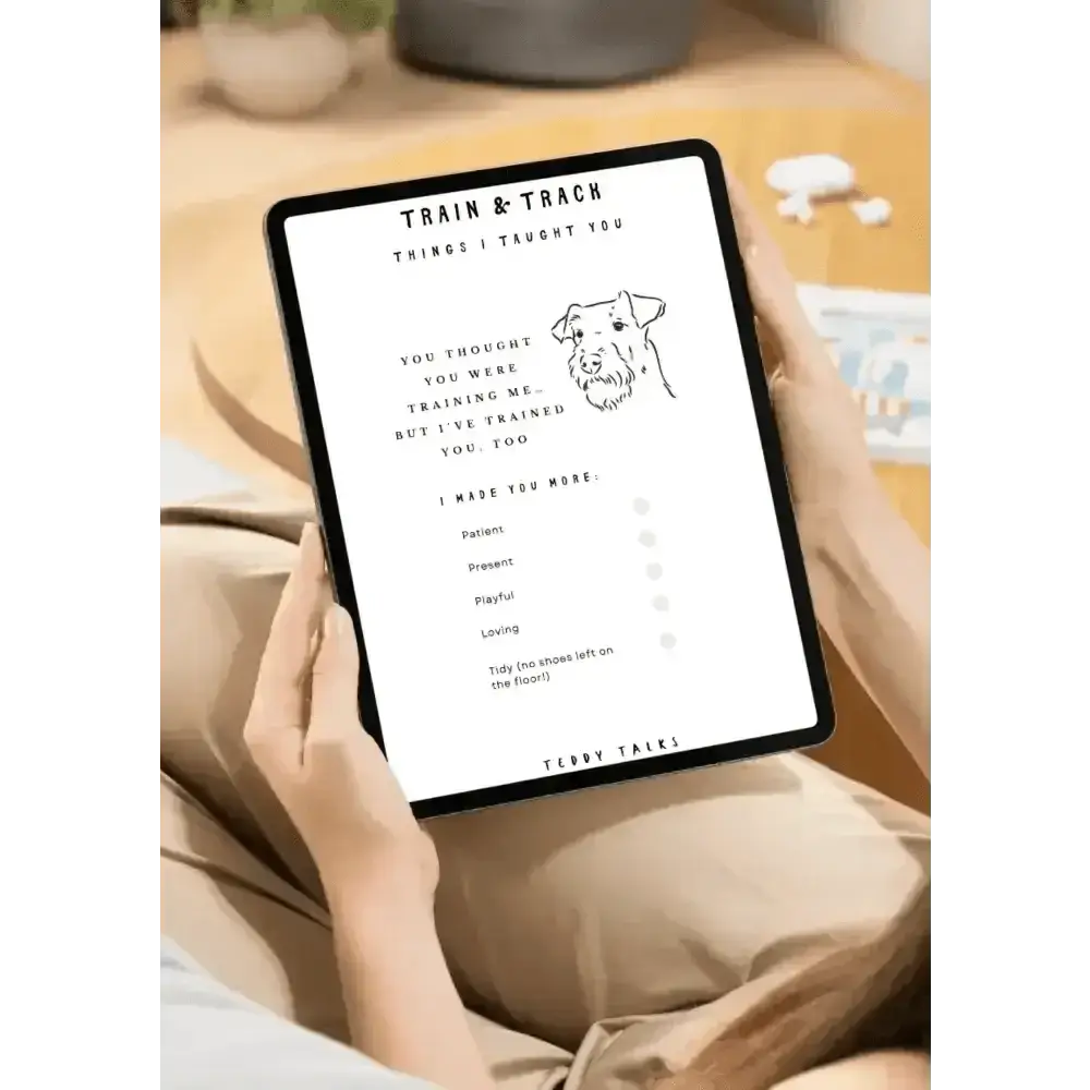 FREE TEDDY Talks Puppy Training Diary
