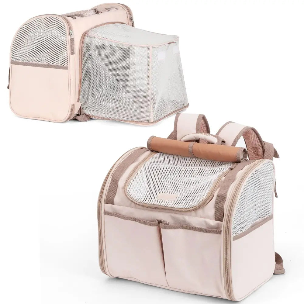 FUKUMARU Cat Backpack Carrier Expandable Pink - Pet Carrier