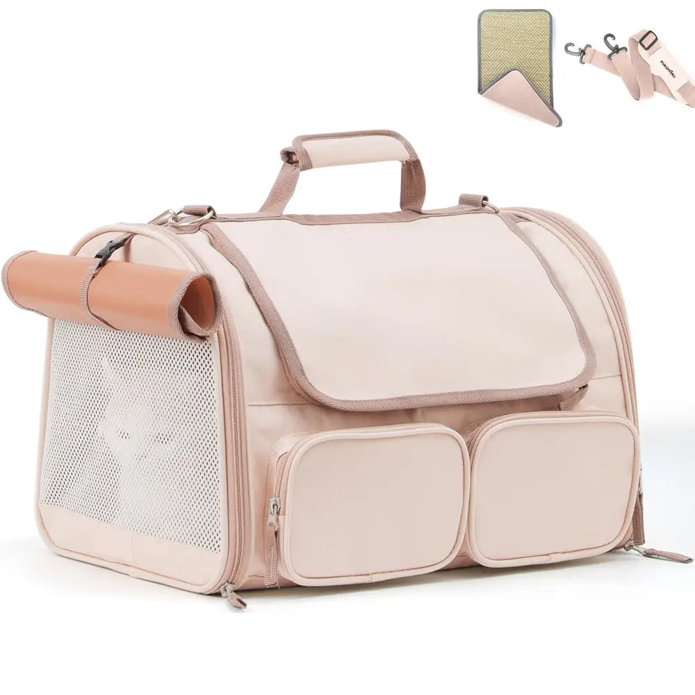 FUKUMARU Cat Carrier Pink - Pet Carrier