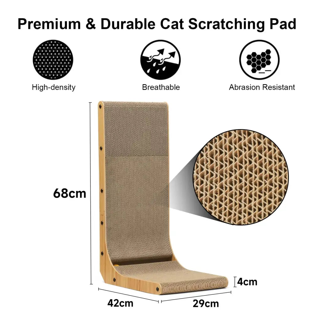 FUKUMARU Cat Scratcher Large L Shape - Scratching pad