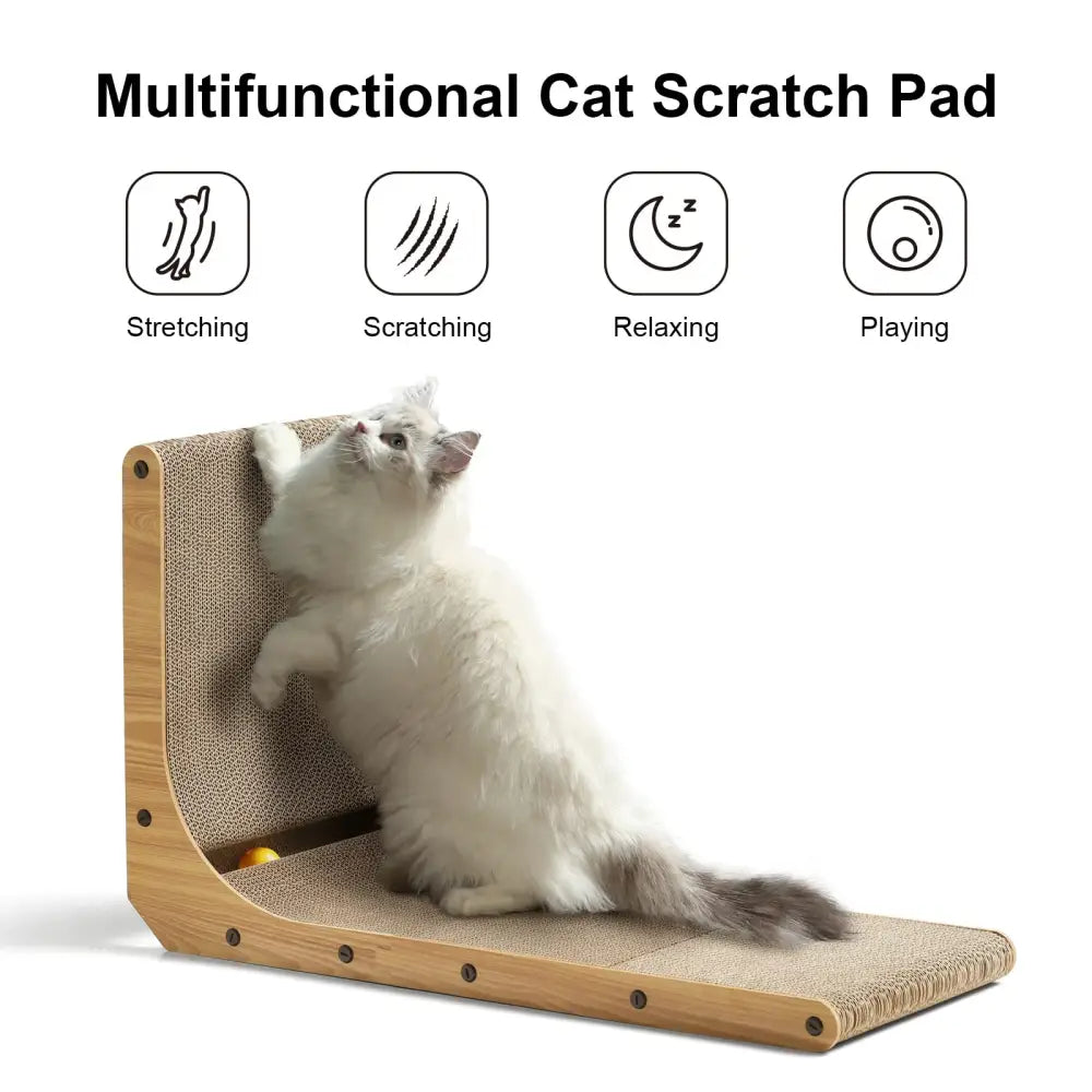 FUKUMARU Cat Scratcher Large L Shape - Scratching pad