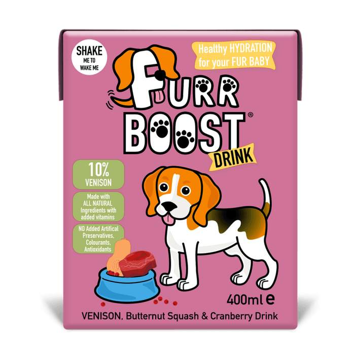 Furr Boost Dog Drink Venison, Butternut Squash and Cranberry Carton 400ml