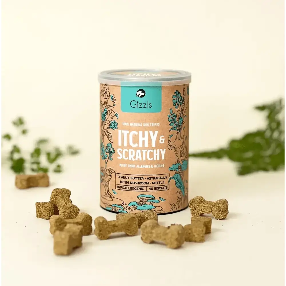 Gizzls 100% Natural Dog Treats Itchy & Scratchy - for Dogs | Pet Shop