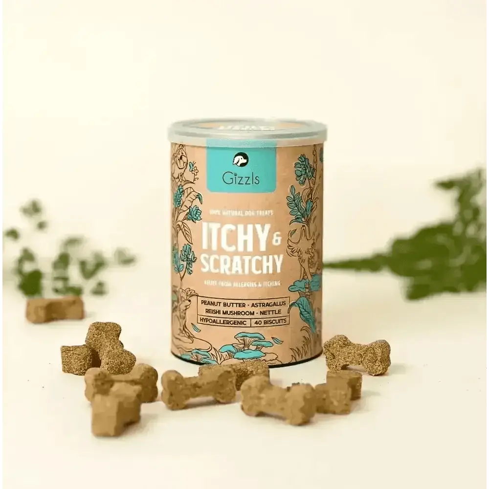Gizzls 100% Natural Dog Treats Itchy & Scratchy - for Dogs | Pet Shop
