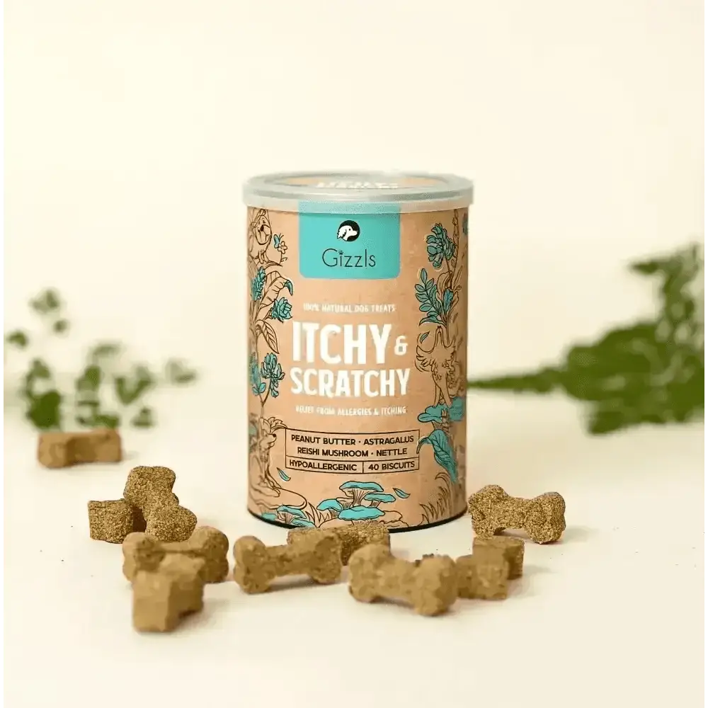 Gizzls 100% Natural Dog Treats Itchy & Scratchy - for Dogs | Pet Shop