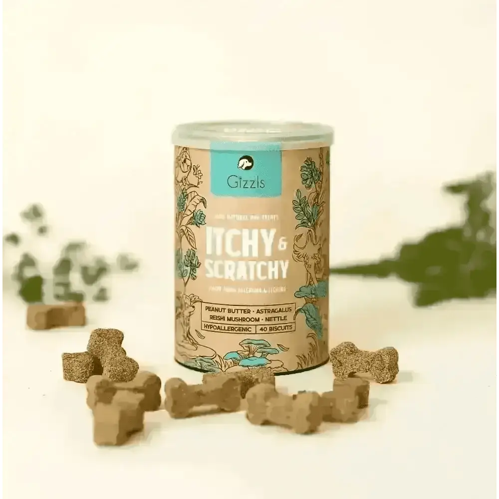 Gizzls 100% Natural Dog Treats Itchy & Scratchy - for Dogs | Pet Shop