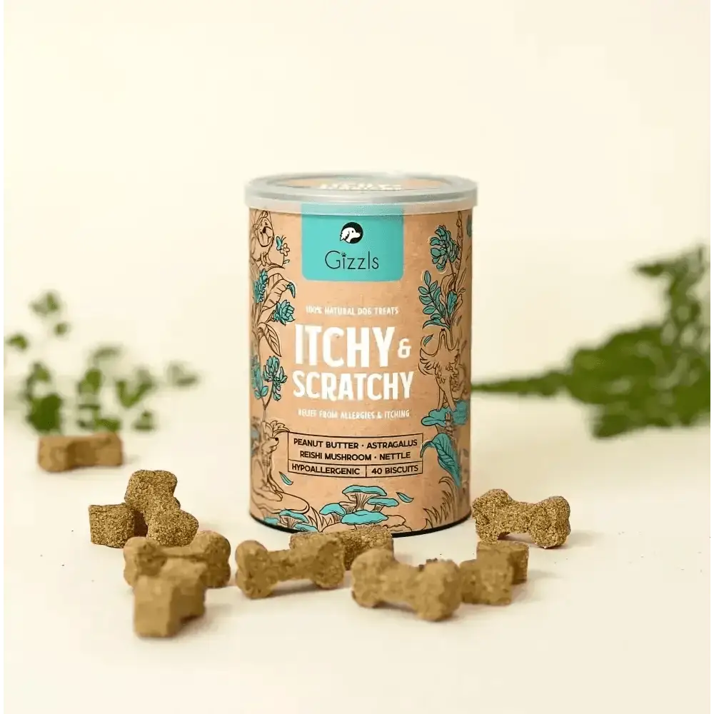 Gizzls 100% Natural Dog Treats Itchy & Scratchy - for Dogs | Pet Shop