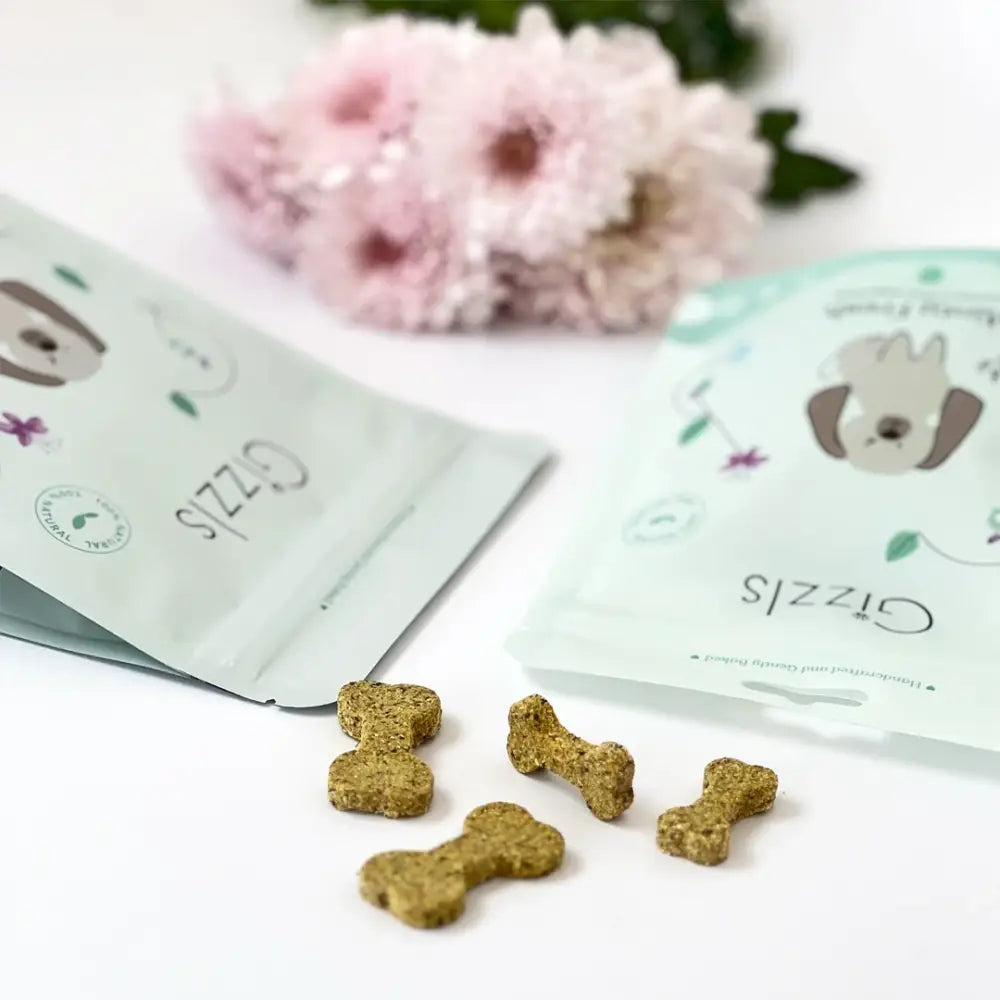 Gizzls minty fresh dog treats with organic peanut butter, 200g