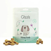 Gizzls minty fresh organic peanut butter dog treats for small dogs, 100g pouch