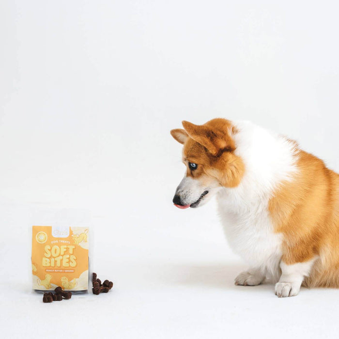 Gizzls Peanut Butter Banana Chewy Natural Dog Treats