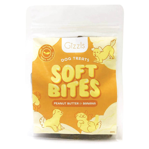 Gizzls Peanut Butter & Banana Chewy Dog Treats 300g