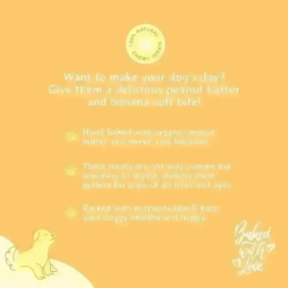 Gizzls Peanut Butter & Banana Chewy Dog Treats - Natural for Dogs | Pet Shop