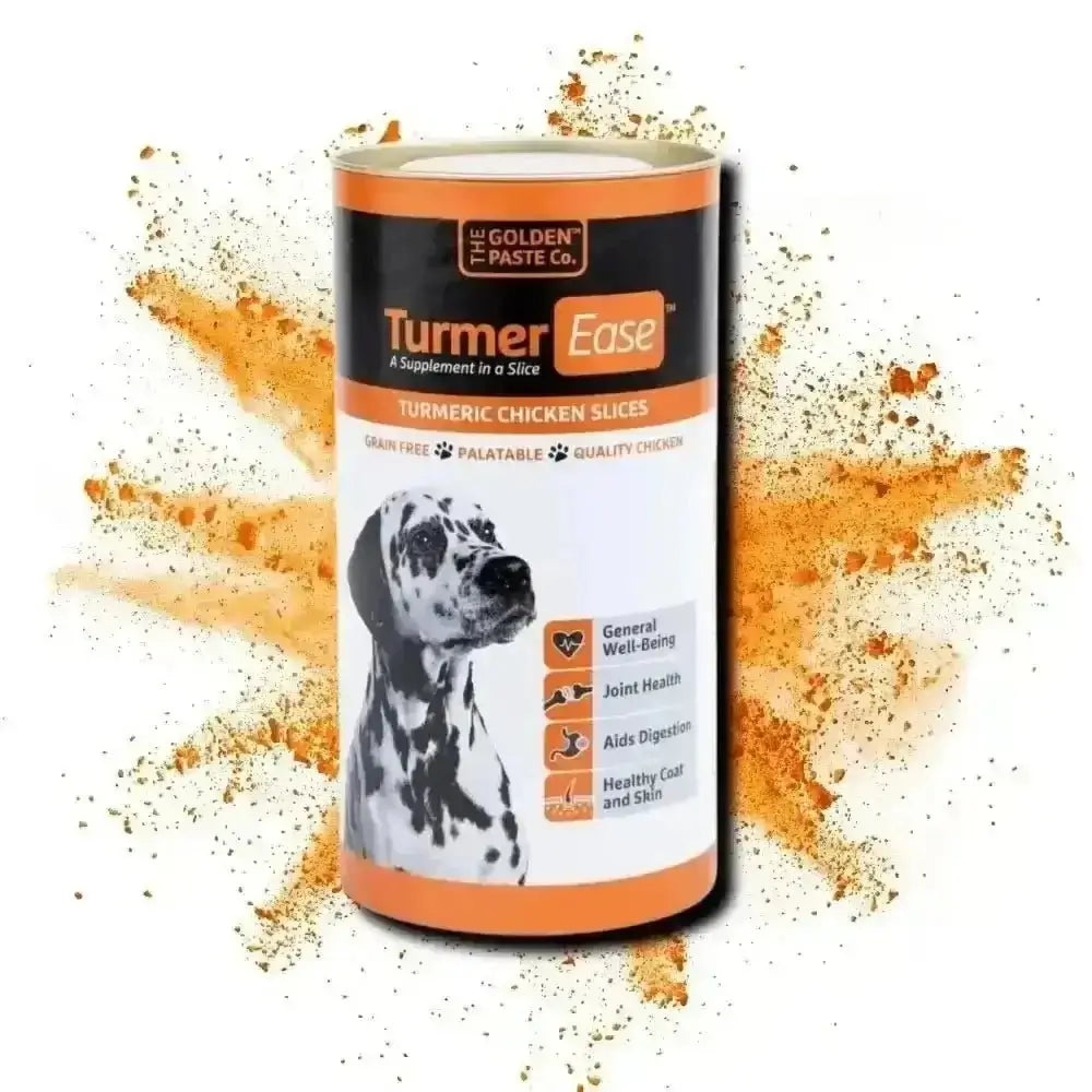 Golden Paste Co TurmerEase Chicken Slices 300g with turmeric for dogs, grain free and apple cider vinegar enriched