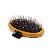 Great&Small Bamboo Palm Brush with wooden oval handle and black bristles