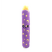Purple candle dog toy sits on a white background