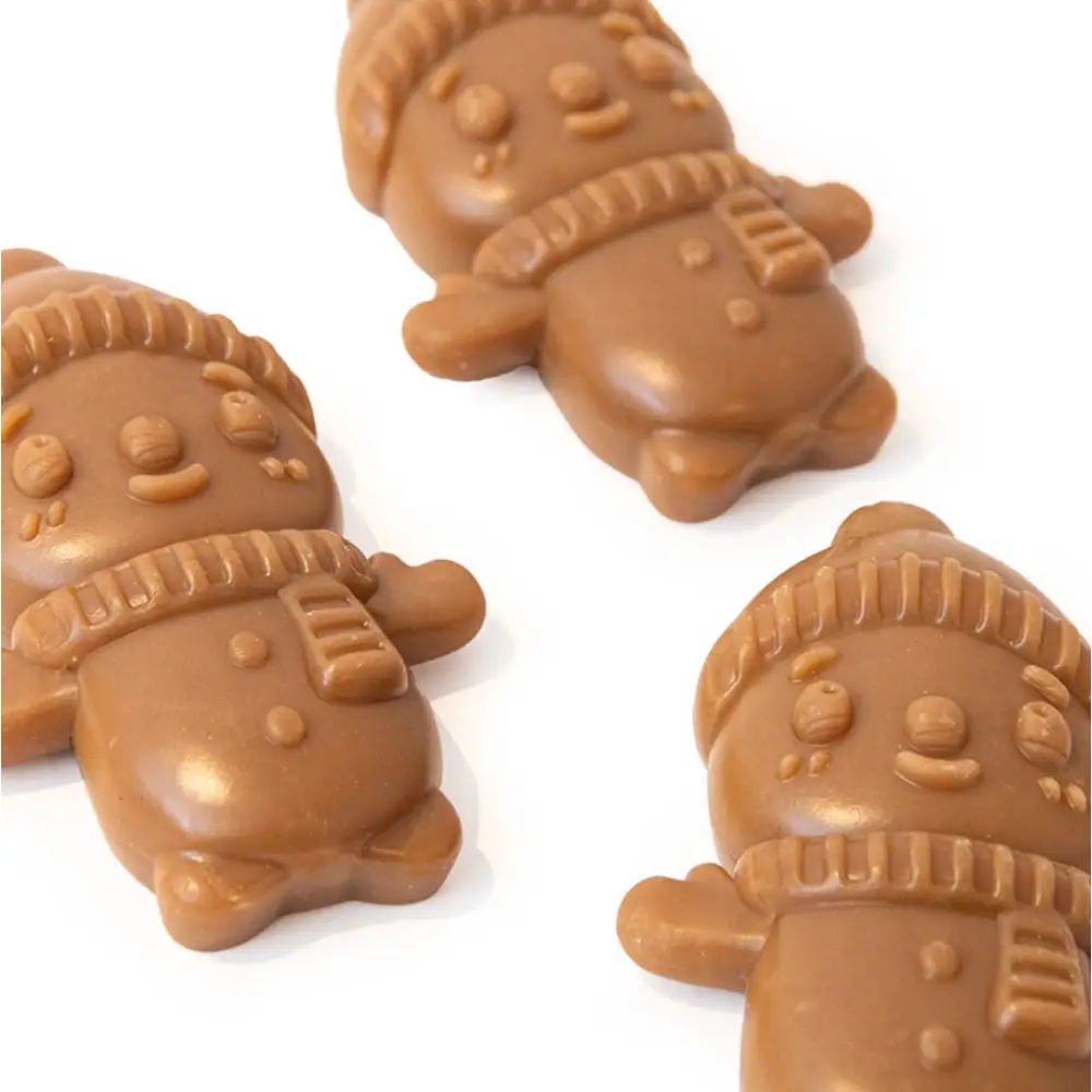 Adorable snowman dog treat: Great&Small natural festive chew with sweet potato