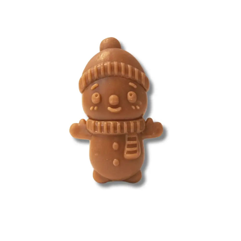 Adorable snowman dog treat sweet potato natural festive chew