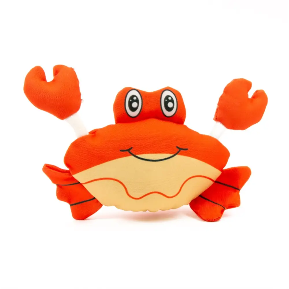 Oddity Ocean Crab 22cm plush toy with smiling face and white pincers