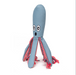 Plush water toy squid with a surprised expression on a white background