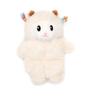 Spring farm lamby cream plush alpaca toy with fluffy texture