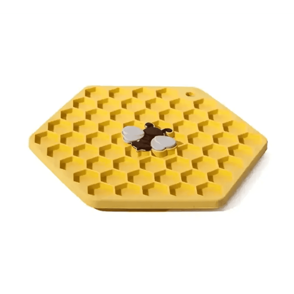 Great&small Slow Down Bee Hive Silicone Snack Pad - Dog Beds & Bowls | Natural Pet Shop