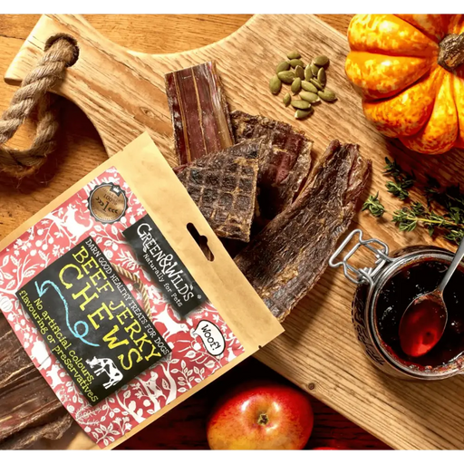 Green And Wilds Beef Jerky Natural Dog Chews