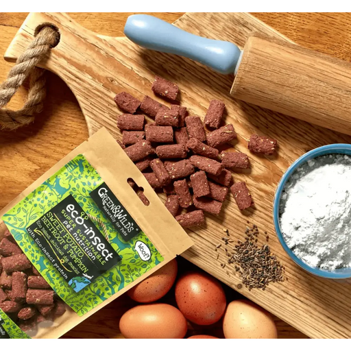 Green And Wilds Eco-insect natural dog treats.
