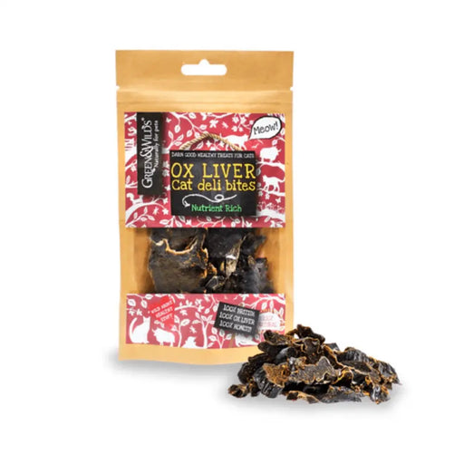 Green And Wilds Ox Liver Deli Bites Natural Cat Treats