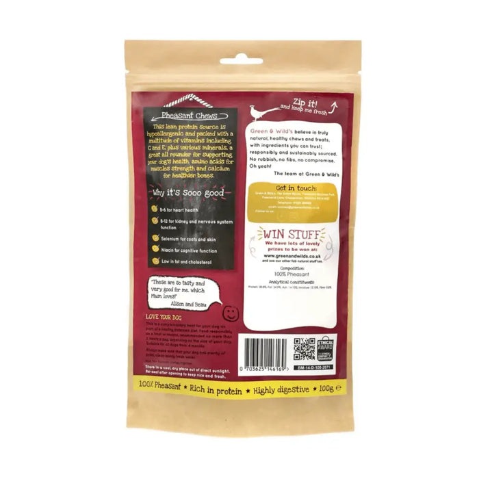 Green And Wilds Pheasant Chews