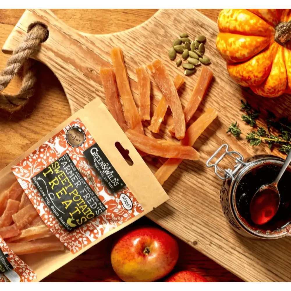 Green And Wilds sweet potato treats bagged snack sticks