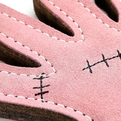 Close-up of The Hand Eco Dog Toy with stitching details