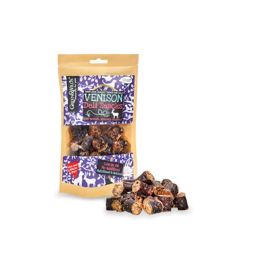 Green And Wilds Venison Deli Snacks Natural Dog Treats.