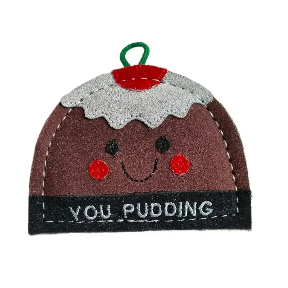 Green And Wilds You Pudding eco dog toy for smaller dogs, chocolate pudding plush with cherry