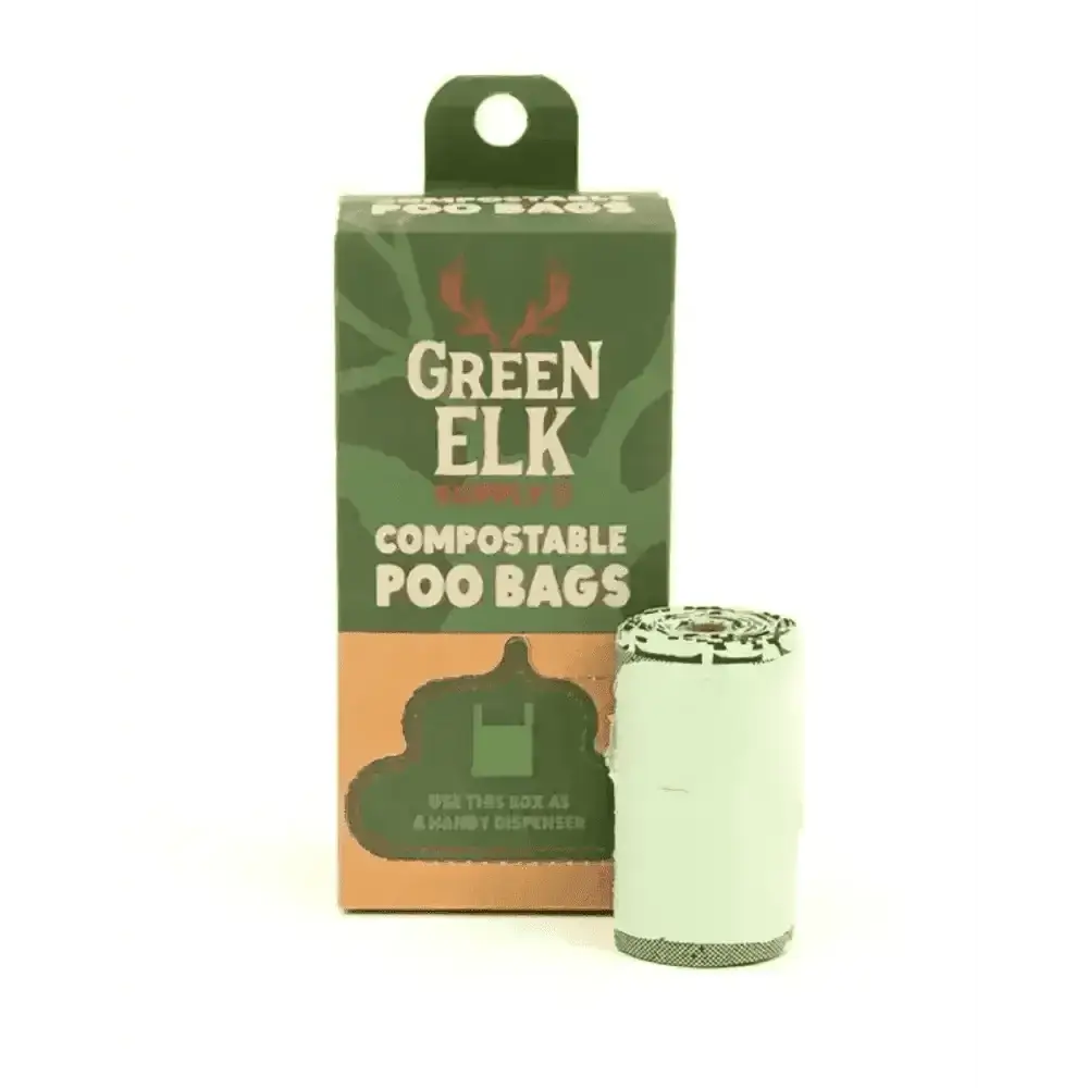 Green Elk Compostable Poop Bags - Dog Accessories | Natural Pet Shop