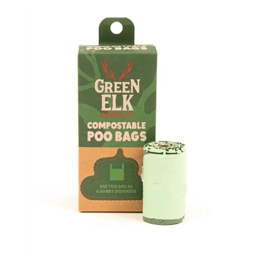 Green Elk Compostable Poop Bags - Dog Accessories | Natural Pet Shop