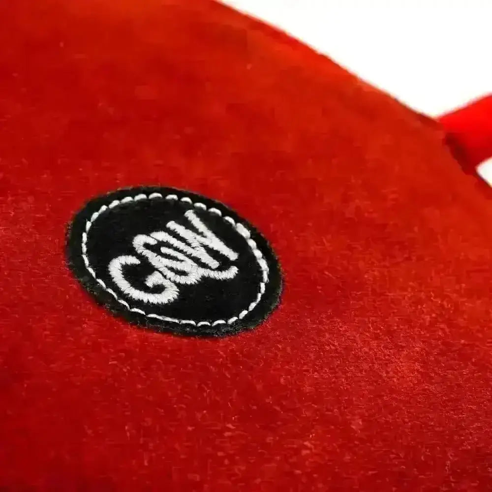 Red Plush Cow Logo Pillow in Green And Wilds Chris Christmas Eco Dog Toy