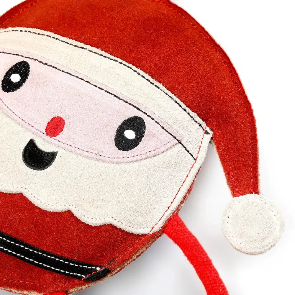 Red Santa Plush Coin Purse with White Trim for Green And Wilds Chris Christmas Eco Dog Toy