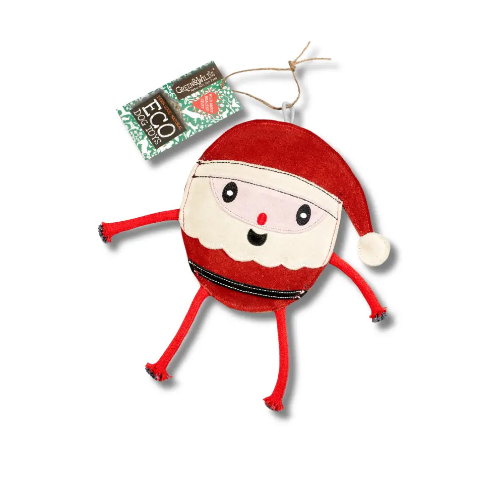 Red Santa Claus coin purse in felt with zipper from Green And Wilds Chris Christmas eco toy