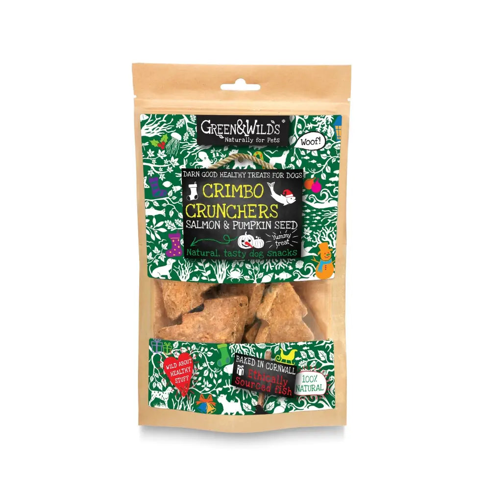 Green And Wilds Crimbo Crunchers: Tree-Mendously Tasty Christmas Salmon & Pumpkin Dog Treats