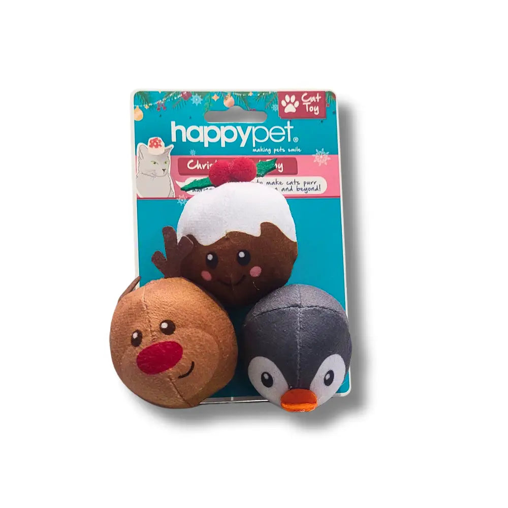 Happy Pet Festive Ping Pong Balls at Toys sit on a white background