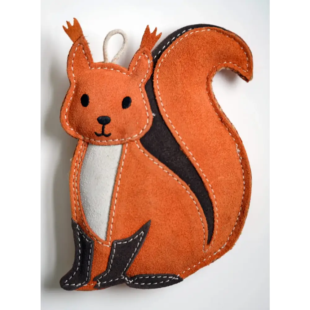 Hazel the red squirrel catnip-infused eco toy ornament