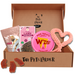 The Pets Larder Pink Toy and Treat Box on a white background