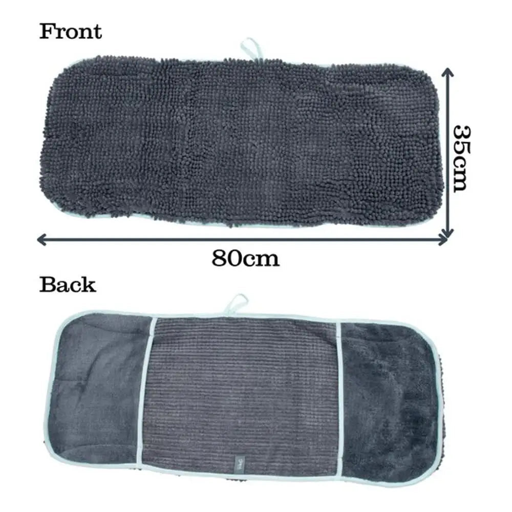 Henry Wag noodle glove towel with charcoal microfiber and textured back