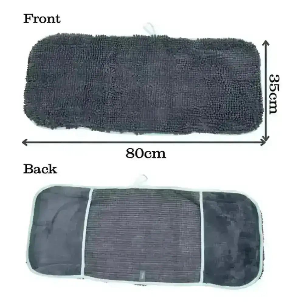 Henry Wag noodle glove towel with charcoal microfiber and textured back