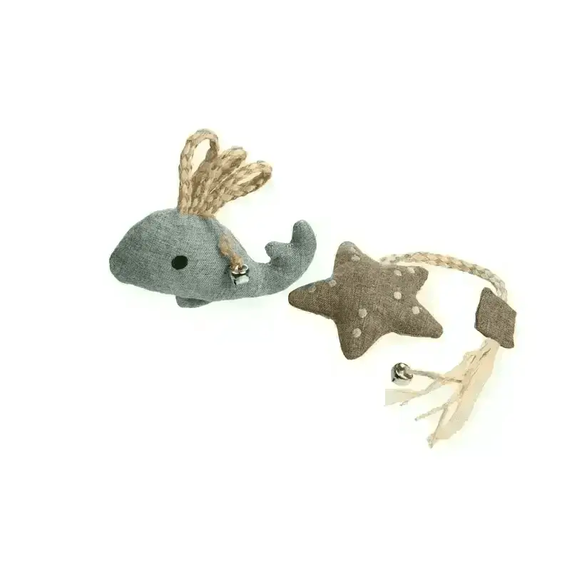 House of Paws Eco Friendly Starfish and Whale Cat Toys - Natural Pet Shop