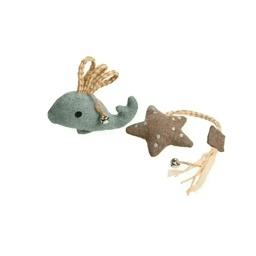House of Paws Eco Friendly Starfish and Whale Cat Toys - Natural Pet Shop
