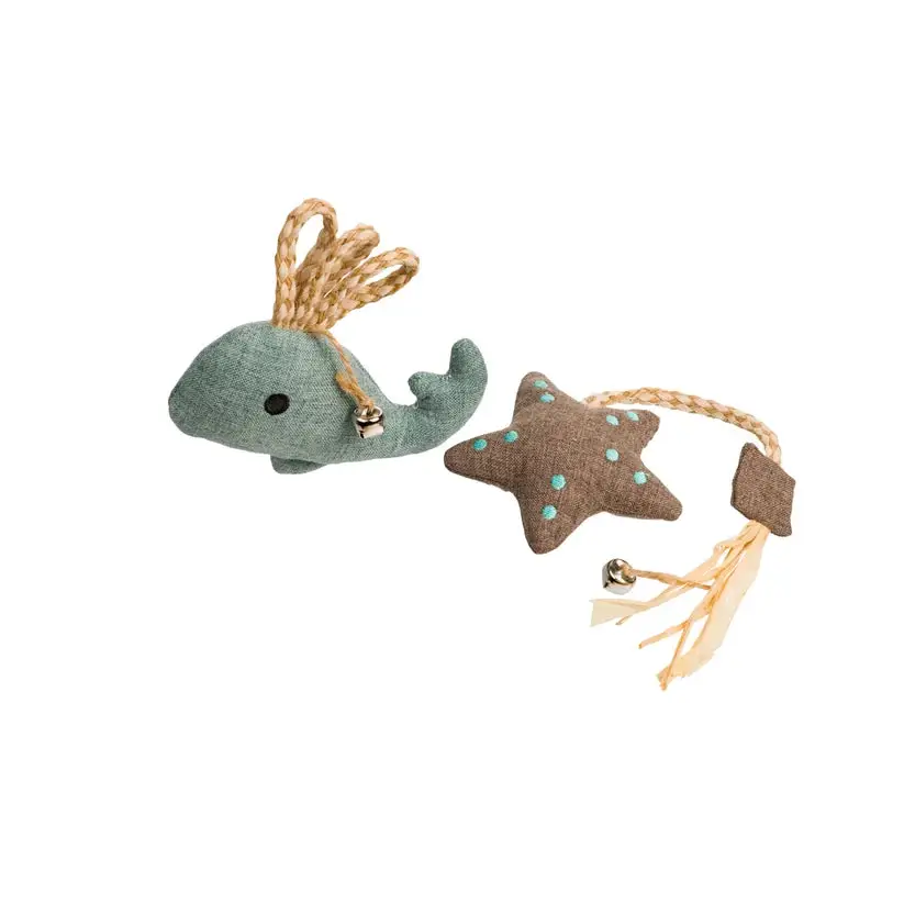House of Paws Eco Friendly Starfish and Whale Cat Toys - Natural Pet Shop