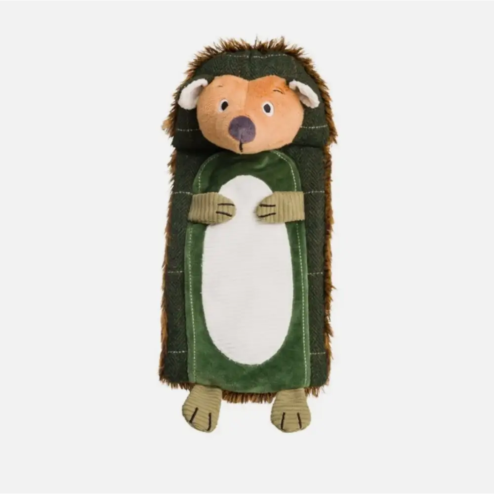 House of Paws Green Tweed Hedgehog Dog Toy - Toys | Natural Pet Shop