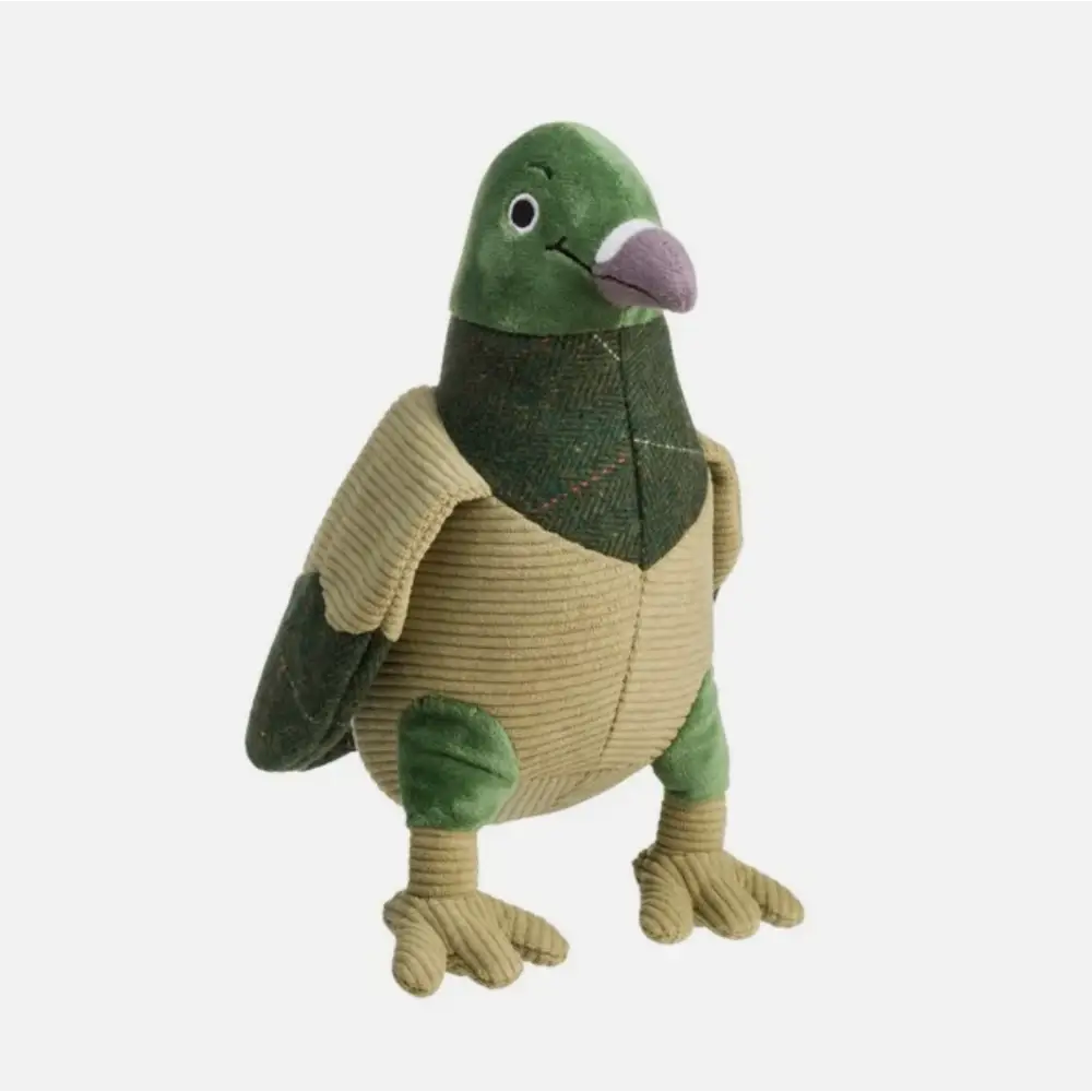 House of Paws Green Tweed Pigeon Dog Toy - Toys | Natural Pet Shop