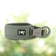 Hurtta Weekend Warrior Eco Collar Hedge in hunter grey with padded strap